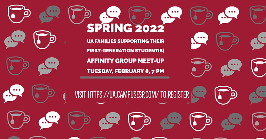 Cover image for UA Families Supporting First Generation Students Affinity Group Meet-up